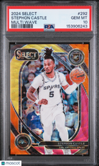 2024 Panini Select Stephon Castle #292 Multi Wave /20 Rookie RC PSA 10 Low Pop