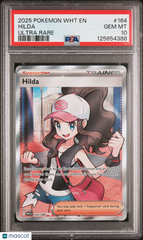 2025 Pokemon WHT EN-White Flare Hilda Full Art Ultra Rare PSA 10 #164 Gem Mint
