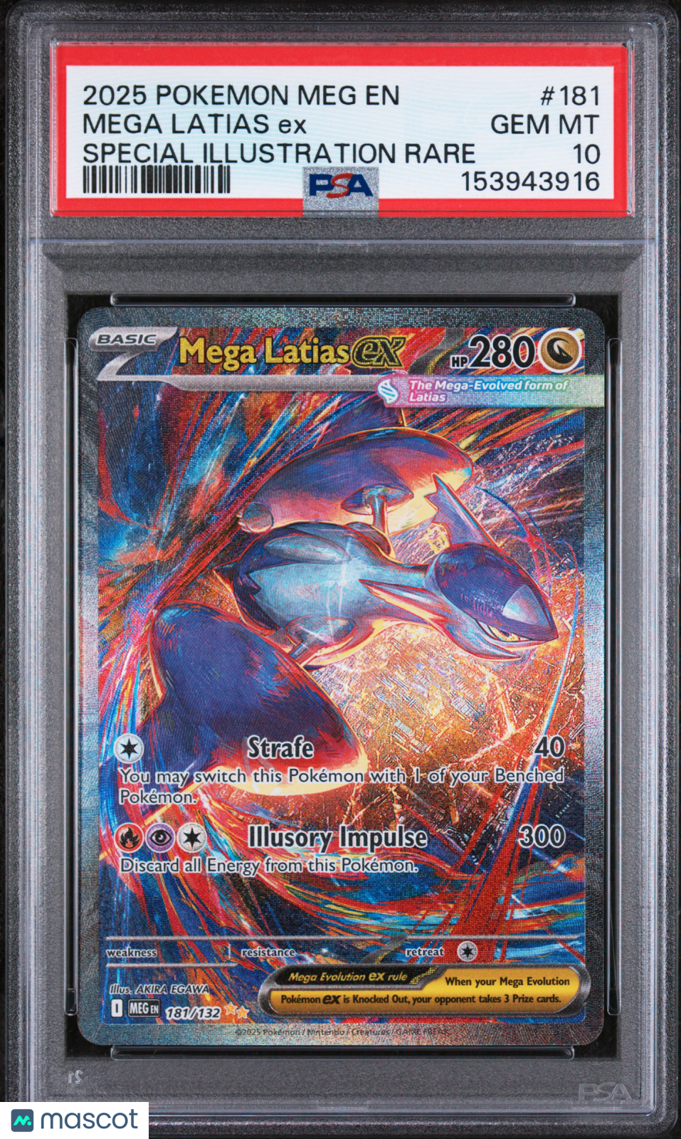 2025 Pokemon Meg Mega Evolution Mega Latias EX Special Illust Rare PSA 10 #181