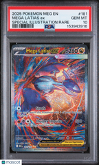 2025 Pokemon Meg Mega Evolution Mega Latias EX Special Illust Rare PSA 10 #181
