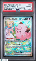 2025 Pokemon Journey Together Lillie's Clefairy EX Special Illus Rare PSA 8 #184