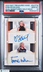 “24 National Treasures WWE Torrie Wilson Stacy Keibler Gold Auto /10 PSA 10 POP1