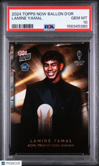 2024 Topps Now Ballon D'or Lamine Yamal Rookie RC PSA 10 Gem Mint
