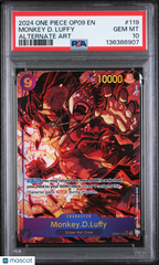 2024 One Piece Op09-Emperors New World Monkey D. Luffy Alternate Art PSA 10 #119