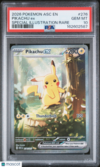 2026 Pokemon Ascended Heroes Pikachu EX Special Illustration Rare PSA 10 #276