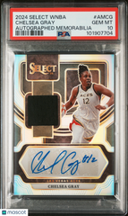 2024 Panini Select WNBA Autographed Memorabilia Chelsea Gray Silver Auto PSA 10