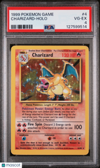 1999 Pokemon Game Charizard Holo PSA VG-EX 4 #4