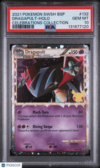 2021 Pokemon Swsh Black Star Promo Dragapult Holo Celebrations Col PSA 10 #132