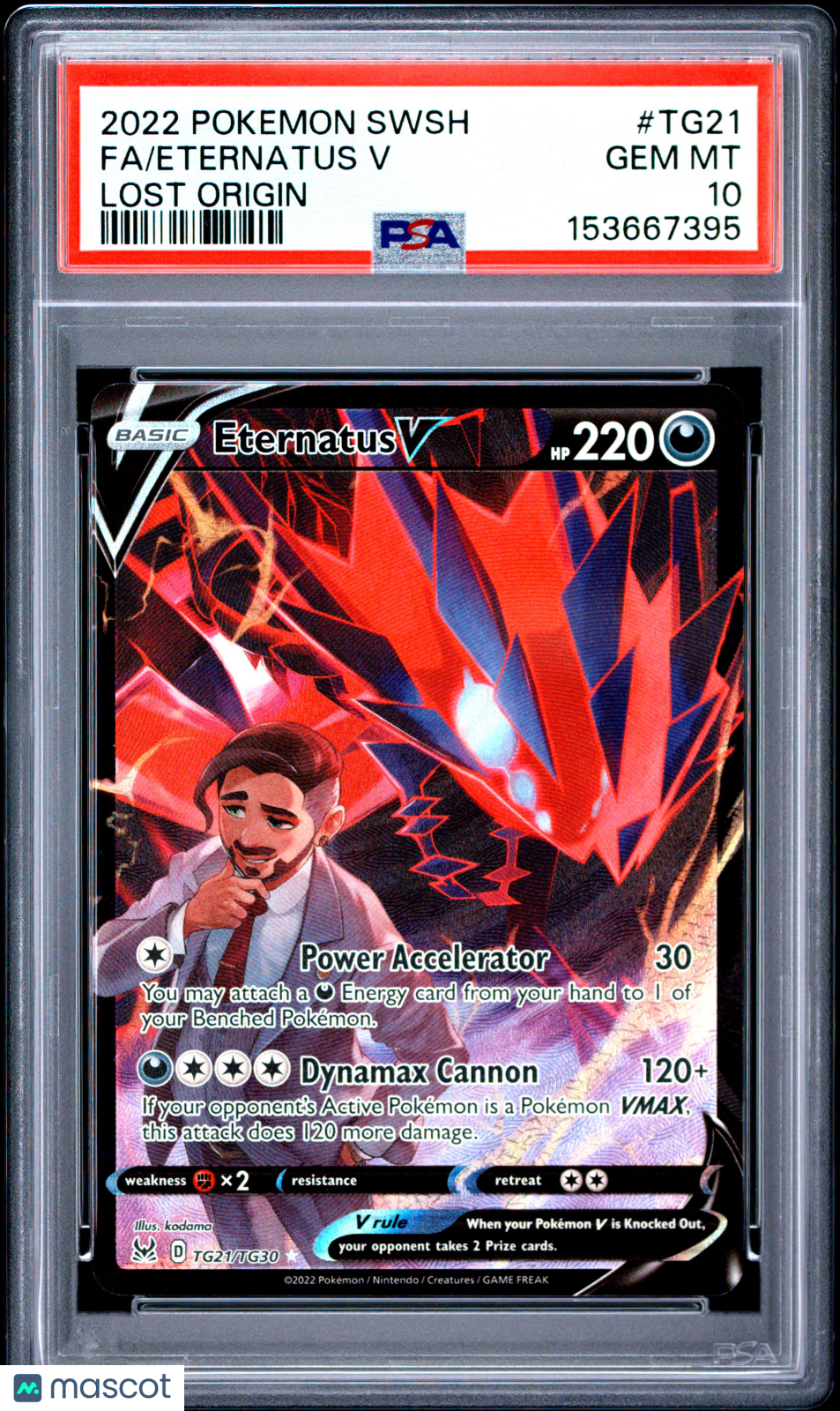 2022 Pokemon Sword & Shield Lost Origin Eternatus V Fa PSA 10 #TG21 Gem