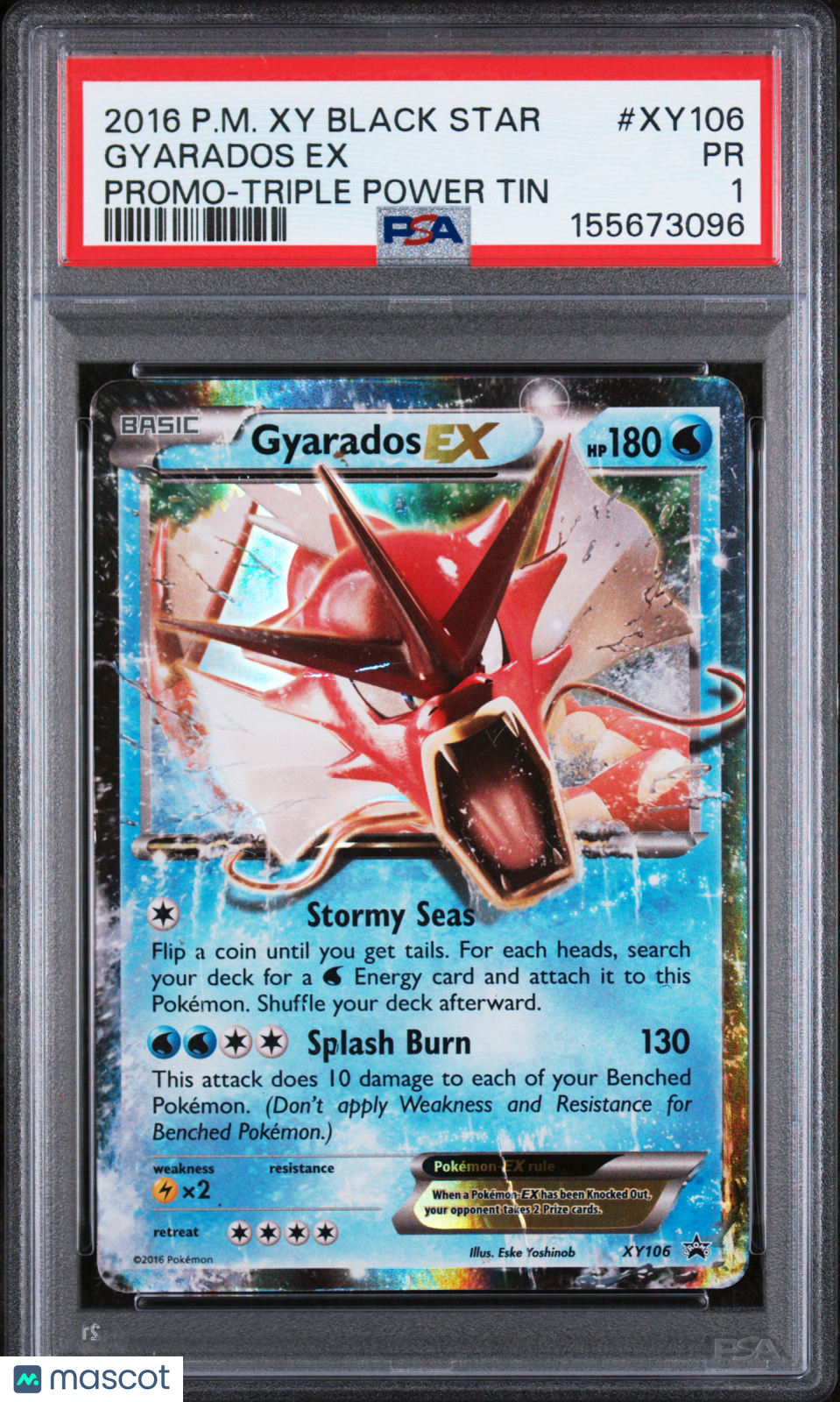 2016 Pokemon Xy Black Star Promo Gyarados EX -Triple Power Tin PSA 1 #XY106