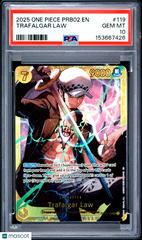 2025 One Piece Prb02-Premium Booster The Best- Vol.2 Trafalgar Law PSA 10 #119