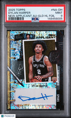 2025 Topps New Applicant Auto Dylan Harper #/50 Gold Holo Foil Rookie PSA 9 Pop2