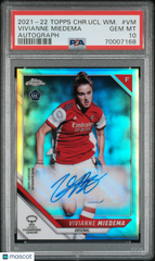 2021-22 Topps Chrome UEFA Women's Auto Vivianne Miedema Rookie PSA 10