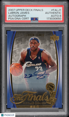 2007 Upper Deck The Finals LeBron James #FALJ1 Autograph SSP PSA Auto 8