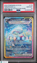 2024 Pokemon Stellar Crown Terapagos EX Special Illustration Rare PSA 10 #170