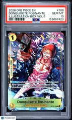 2026 One Piece Promos Donquixote Rosinante Foil Full Art Gem Mint Promo Illustration Box Vol.6 PSA 10 #108