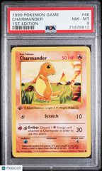 1999 Pokemon Game Charmander 1st Edition PSA 8 #46 NM-MT