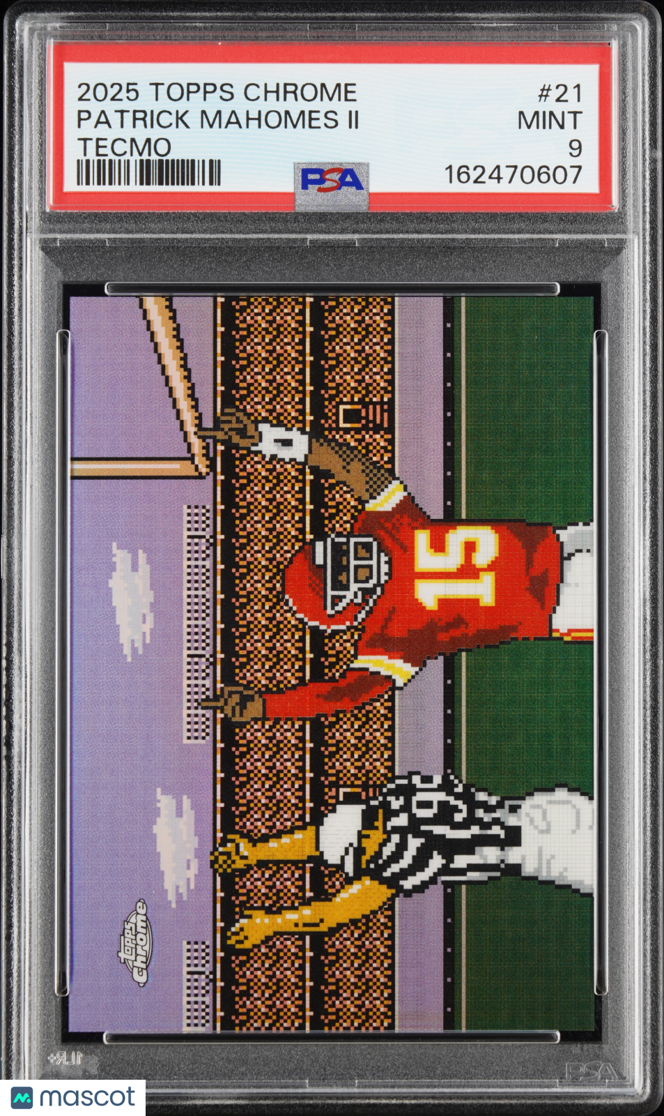 2025 Topps Chrome Tecmo Patrick Mahomes II #21 SSP PSA 9 Mint