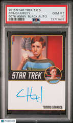 2016 Star Trek TOS 50th Anniv Black Autograph Craig Huxley Limited Auto PSA 10