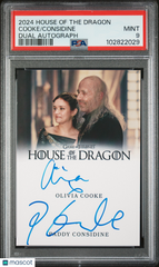 2024 House Of The Dragon S1 Paddy Considine Olivia Cooke LE Autograph PSA 9