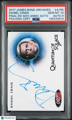 2017 Rittenhouse James Bond Archives Final Ed 40th An Daniel Craig PSA 10 Auto 9