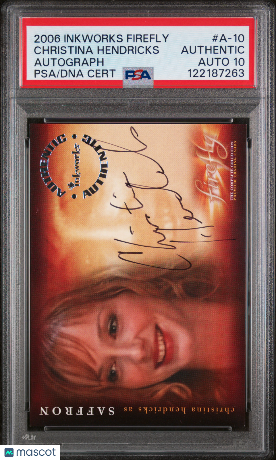 2006 Inkworks Firefly Autographs Christina Hendricks #A-10 PSA Auto 10
