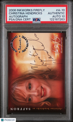 2006 Inkworks Firefly Autographs Christina Hendricks #A-10 PSA Auto 10
