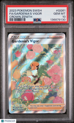 2023 Pokemon Sword And Shield Crown Zenith Gardenia's Vigor Fa PSA 10 #GG61 Gem