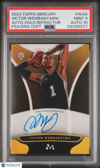 2023 Topps Mercury Victor Wembanyama Autograph Gold Refractor /50 PSA 9 Auto 10