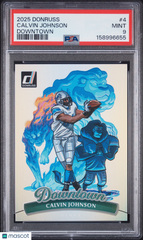 2025 Panini Donruss Downtown Calvin Johnson #4 PSA 9 Mint