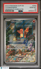 2023 Pokemon EN-SV Black Star Promo Charmander Obsidian Flames Etb PSA 10 #044