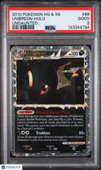 2010 Pokemon Heartgold & Soulsilver Undaunted Umbreon Holo PSA 2 #86