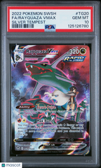 2022 Pokemon Sword & Shield Silver Tempest Rayquaza VMAX #TG20 Fa PSA 10 Gem