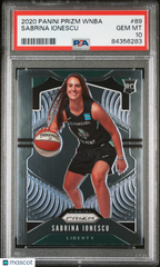 2020 Panini Prizm WNBA Sabrina Ionescu #89 Rookie RC PSA 10 New York Liberty