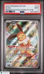 2025 Pokemon SVP EN-SV Black Star Promo Eevee P Center Etb PSA 9 #173 Mint