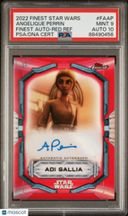 Topps Finest Star Wars Autograph Angelique Perrin Red Refractor #/5 PSA 9 Auto