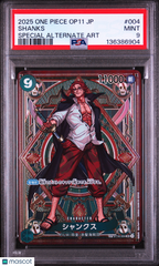 2025 One Piece Japanese Op11-Divine Speed Shanks Special Alternate Art PSA 9