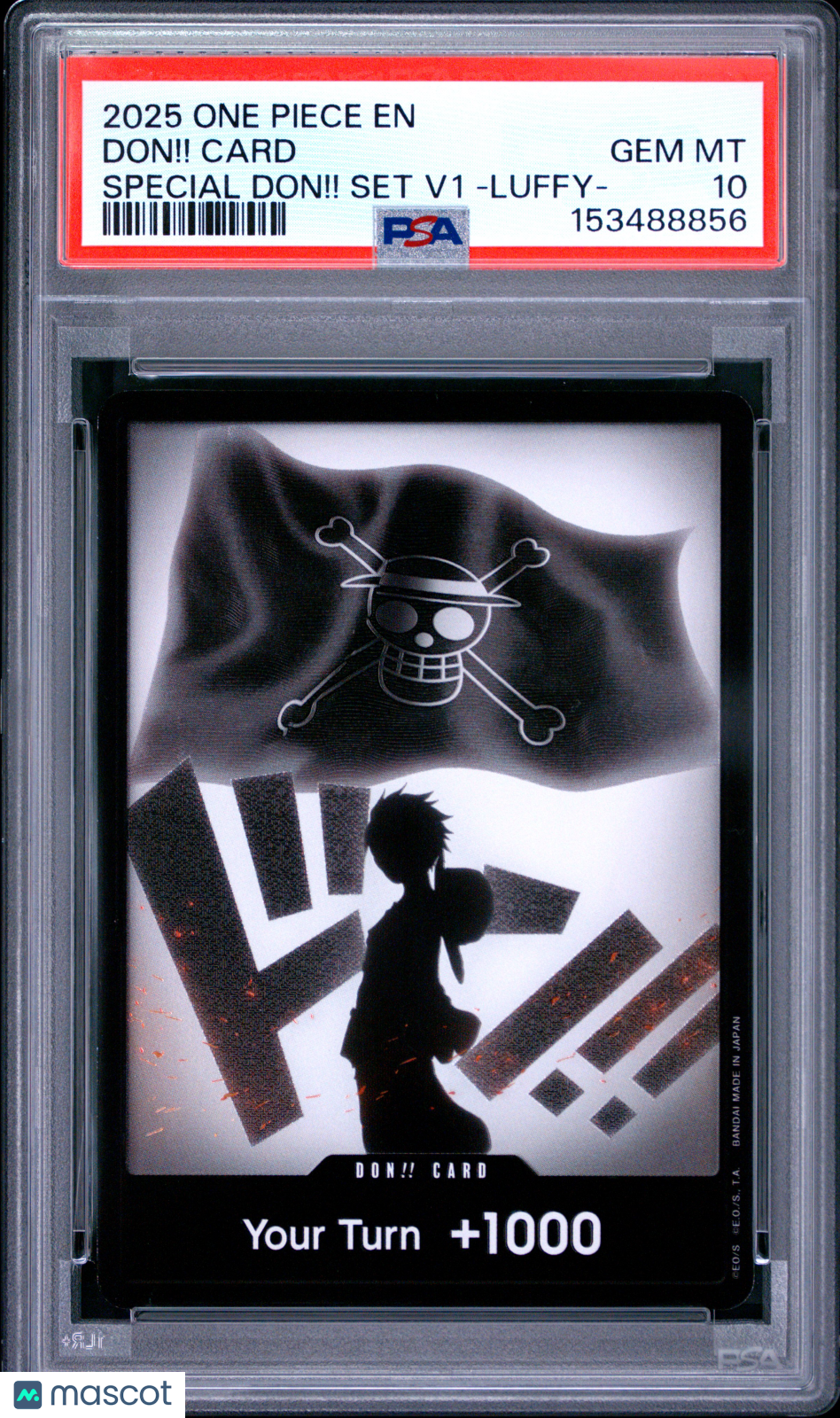 2025 One Piece Promos Don!! Card Special Don!! Set V1 -Luffy PSA 10 Gem Mint