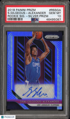 2018 Prizm Rookie Signatures Shai Gilgeous-Alexander Rookie Auto Silver PSA 10