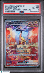2024 Pokemon Temporal Forces Raging Bolt EX Special Illustration Rare PSA 8 #208