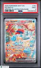2025 Pokemon White Flare Keldeo EX Special Illustration Rare FA PSA 9 #167 Mint