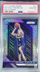 MICHAEL PORTER JR 2018-19 PANINI PRIZM MOJO PRISM #/25 ROOKIE PSA 10 GEM MINT NUGGETS