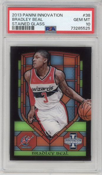 BRADLEY BEAL 2013 PANINI INNOVATION STAINED GLASS PSA 10 SP RARE TOUGH GRADE