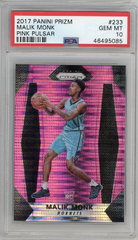 MALIK MONK 2017 PANINI PRIZM PINK PULSAR ROOKIE #/50 PSA 10 RC KINGS LOW POP