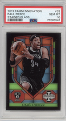 PAUL PIERCE 2013 PANINI INNOVATION STAINED GLASS PSA 10 RARE TOUGH GRADE