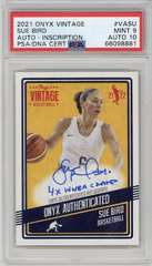 SUE BIRD 2021 ONYX ONYX VINTAGE AUTO-INSCRIPTION #6/15 AUTO PSA 9