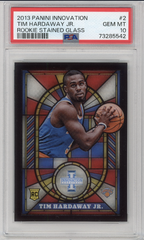 TIM HARDAWAY JR 2013 PANINI INNOVATION ROOKIE STAINED GLASS SP PSA 10 RARE RC