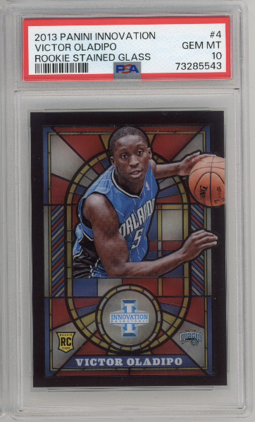 VICTOR OLADIPO 2013 PANINI INNOVATION ROOKIE STAINED GLASS PSA 10 RC SP RARE