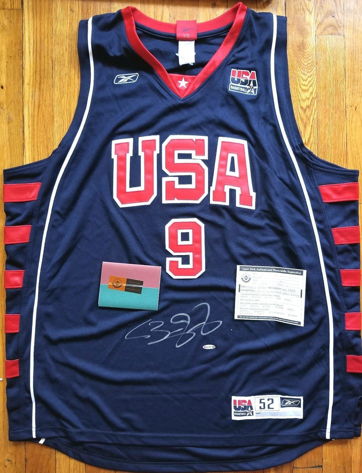 LEBRON JAMES 2004 USA BASKETBALL 1ST OLYMPIC SIGNED JERSEY UDA AUTOGRAPH AUTO