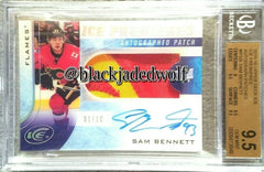 SAM BENNETT 2015-16 UD PREMIERE ICE ACETATE ROOKIE AUTO PATCH #1/10 1/1 BGS 9.5